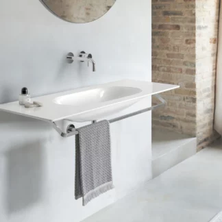lavabo-125x50-horizon-bianco-lucido-con-portasciugamani-in-alluminio