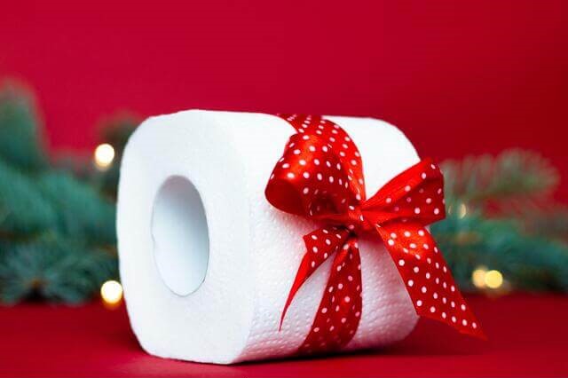 decorazioni natalizie rotoli di carta igienica