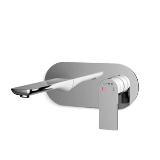 MISCELATORE LAVABO DA PARETE SENZA SCARICO BRAIES Nichel spazzolato