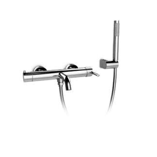 Miscelatore esterno per vasca con kit doccia Serie VICO OTTONE SPAZZOLATO