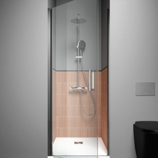 Box doccia SWING anta battente per nicchia 70cm