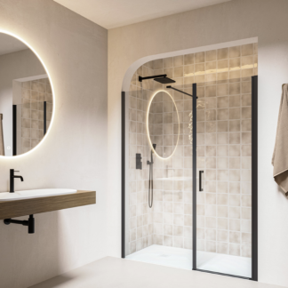 Box doccia Swing con parete in linea 150x65