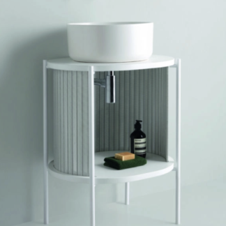 Mobile a terra 60 cm Cleer con serrandina semi-aperta