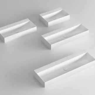 Lavabo sospeso 102 cm Elegance Squared monoforo