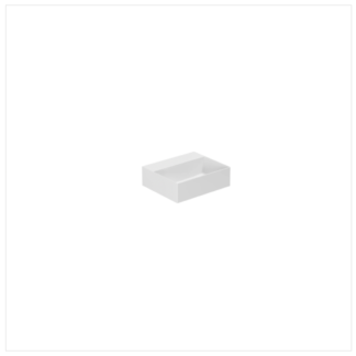 lavabo da appoggio 42x35 cm Elegance Squared senza foro