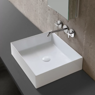 Lavabo da appoggio 35x35 cm Elegance Squared