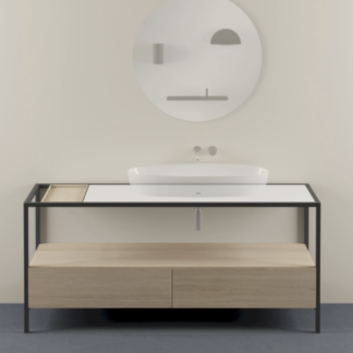 struttura-a-terra-in-metallo-con-cassettone-e-piano-porta-oggetti-180x55-cm