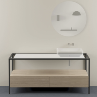 struttura-a-terra-in-metallo-con-cassettone-e-foro-a-destra-180x55cm