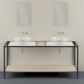 struttura-a-terra-in-metallo-180x55cm-doppie-mensole-e-piano-porta-oggetti