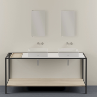 struttura-a-terra-in-metallo-180x55cm-doppio-foro-con-piano-porta-oggetti