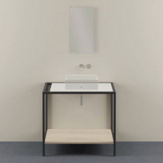 Struttura a Terra in Metallo con piano integrato 90&times;55cm