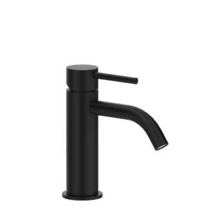 MISCELATORE LAVABO SERIE LIGHT nero opaco (162mm)