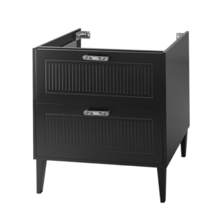 EVER Mobile a terra 100 cm con due cassetti e piedi in legno – Art. 9016